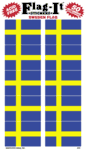 Sweden Flag Stickers - Swedish Flag Stickers - 50 per pkg.