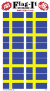 Sweden Flag Stickers - Swedish Flag Stickers - 50 per pkg.