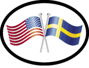 Sweden Friendship Flag-It Oval Decal