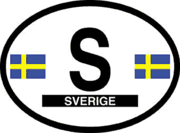 Sweden Flag It Oval Decal