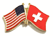 Switzerland Flag Lapel Pin - Double