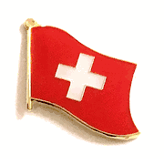 Switzerland Flag Lapel Pin - Single
