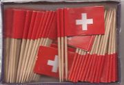 Switzerland Flag Toothpick Flags