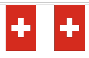 Switzerland String Flag Bunting