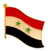 Syria Flag Lapel Pin - Single - Old Version