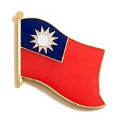 Taiwan Flag Lapel Pin - Single