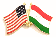 Tajikistan Flag Lapel Pin - Double