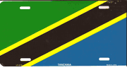 Tanzania Flag License Plate