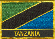 Tanzania Flag Patch with Name