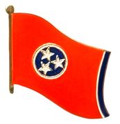 Tennessee  Flag Lapel Pin - Single