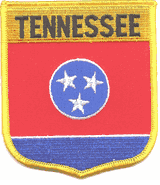 Tennessee Flag Shield Patch - Shield