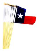 Texas 12" x 18" Miniature Stick Flags