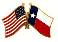 Texas Flag Lapel Pin - Double