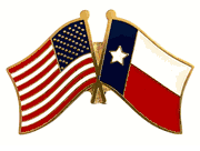 Texas Flag Lapel Pin - Double