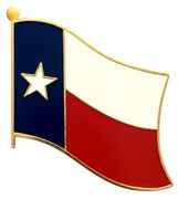 Texas Flag Lapel Pin - Single