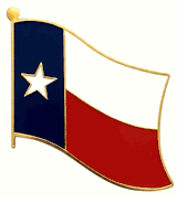 Texas Flag Lapel Pin - Single