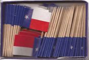 Texas Flag Toothpicks