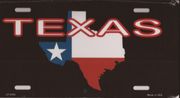 Texas License Plate