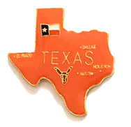 Texas Map Pin 