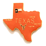 Texas Map Pin 