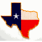 Texas Outline Flag Patch
