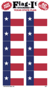 Texas State Flag Stickers - Texan Flag Stickers - 50 per pkg.