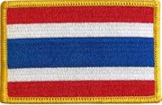 Thailand Flag Patch - Rectangle