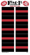 Thin Red Line Flag Stickers 50 Stickers per Package