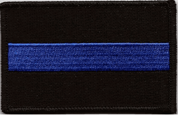 Thin Blue Line Flag Patch