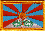 Tibet Flag Patch - Rectangle