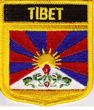 Tibet Flag Shield Patch