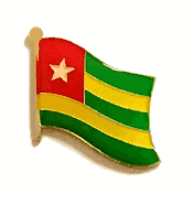 Togo Flag Lapel Pin - Single