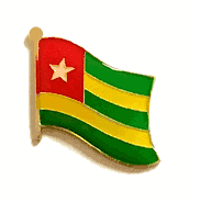 Togo Flag Lapel Pin - Single