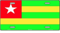 Togo Flag License Plate