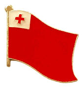 Tonga Flag Lapel Pin - Single