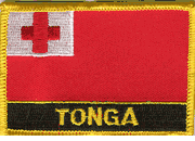 Tonga Flag Patch with Name
