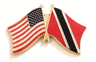 Trinidad and Tobago Flag Lapel Pin - Double