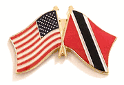 Trinidad and Tobago Flag Lapel Pin - Double
