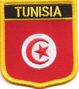 Tunisia Flag Shield Patch