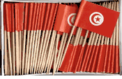 Tunisian Toothpick Flags
