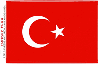 Turkey Flag Decal Stickers