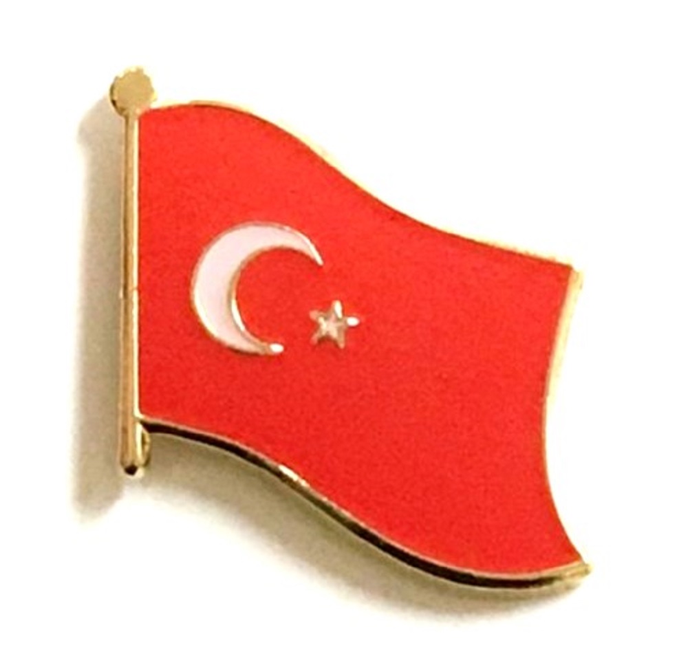 Turkey Flag Lapel Pin Single Turkey