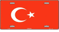 Turkey Flag License Plate