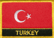 Turkey Flag Patch with Name