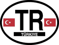 Turkey Flag It Oval Decal