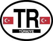 Turkey Flag It Oval Decal