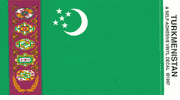 Turkmenistan Flag Decal Sticker
