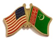 Turkmenistan Flag Lapel Pin - Double
