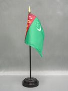 Turkmenistan Miniature Flag