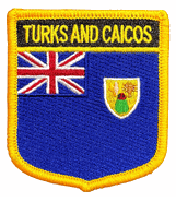 Turks and Caicos Flag Shield Patch